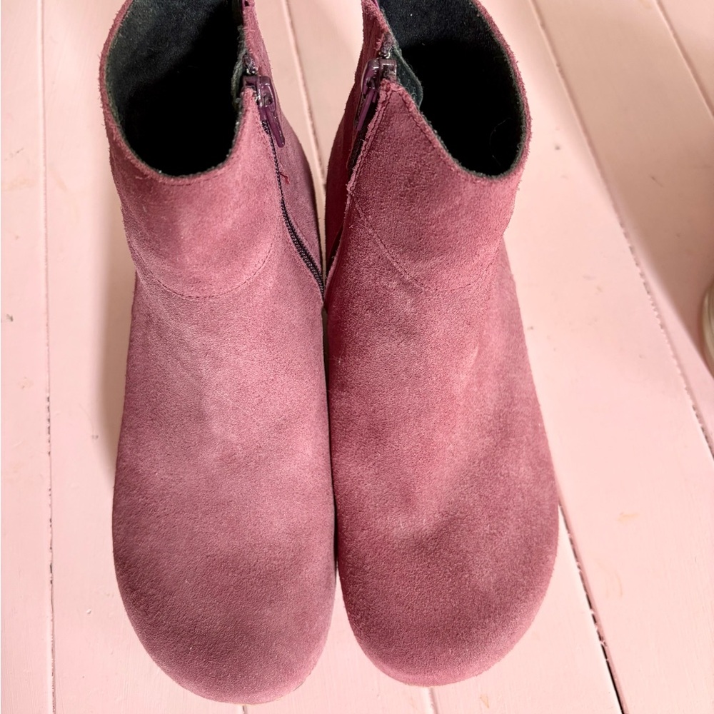 Birkenstock Mauve Wedge Ankle Booties - Picture 11 of 11
